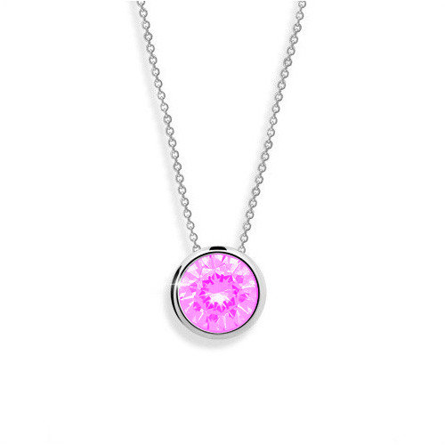 Stříbrný-náhrdelník-MODESI-QJPY5039M-Pink-Necklace