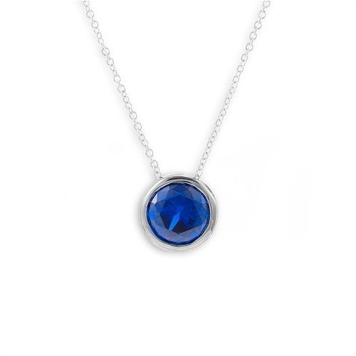 Stříbrný-náhrdelník-MODESI-QJPY5039LW-Necklace-Dark-blue